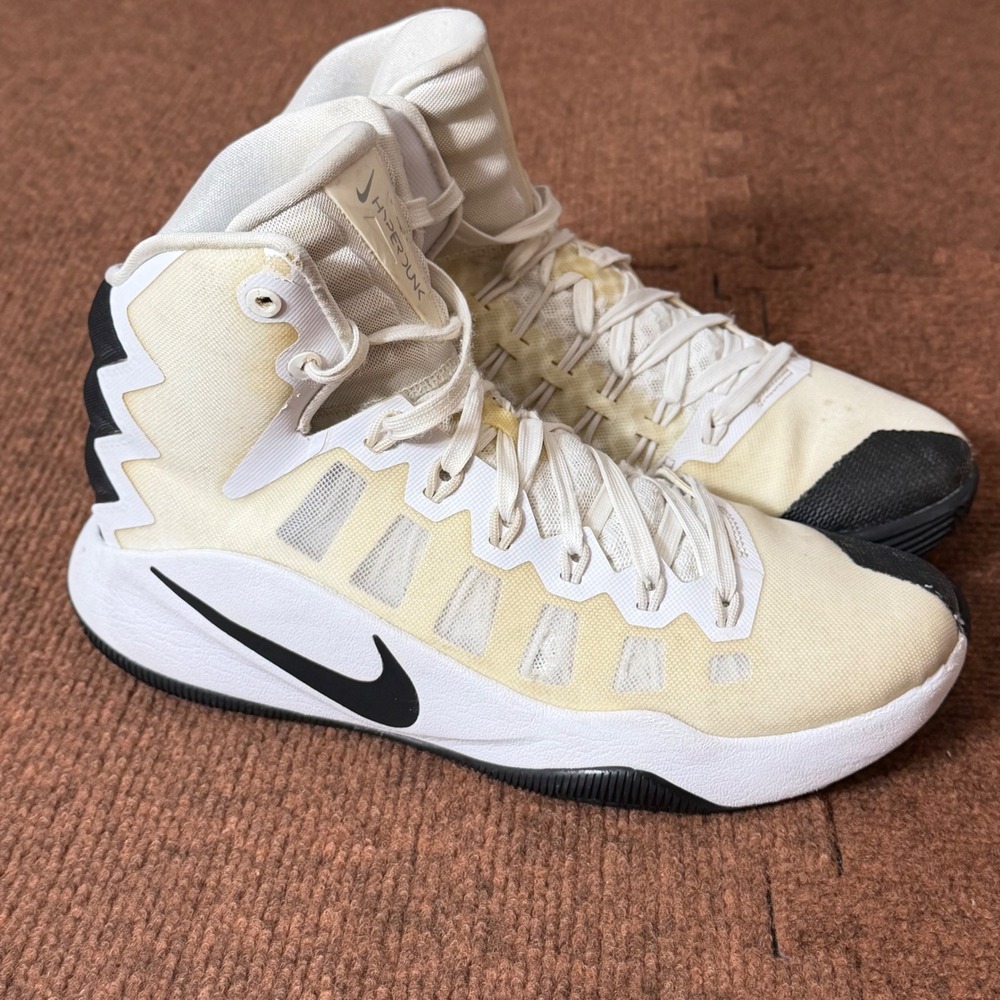 Nike Hyperdunk 2016 Basketball Shoes Womens 8.5 White Black 844391-110 High Top